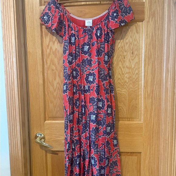 Knox Rose Dresses & Skirts - Knox Rose Coral and Navy Floral Maxi Dress